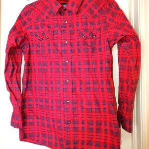 Boys large Cody James snap shirt